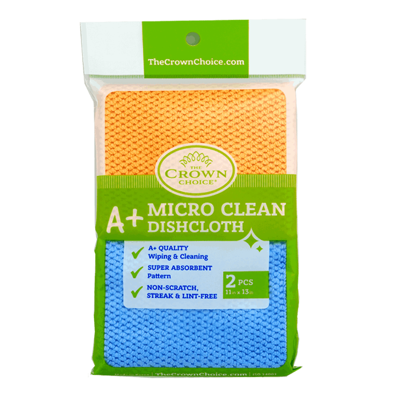 Best Lint Free Microfiber Cleaning Cloth – Washable, Reusable, Strong Cleaner Cloths 2 Pot Scrubber A+ Micro Fiber Dish Cloth
