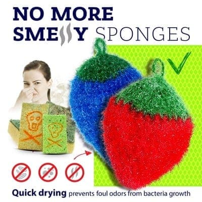 Sponges Vs Scrubbies - Is Nylon Netting for Scrubbies Better? 1 no smell dish scrubbie