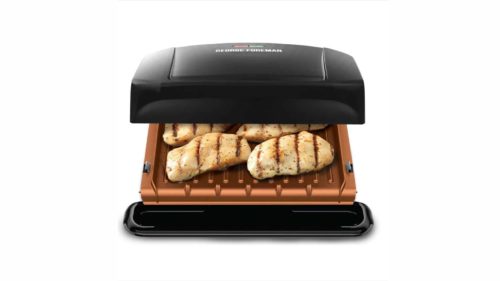How to Clean George Foreman Grill - 2021 Complete Guide 1 george foreman grill in use