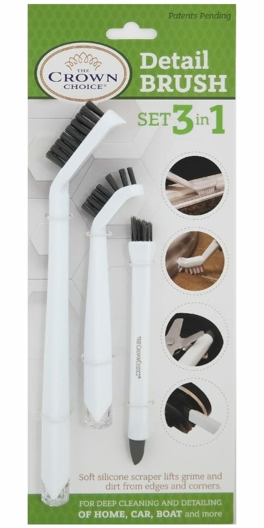 Buy online Best tile cleaning brush combo 4 piece set THE CROWN
