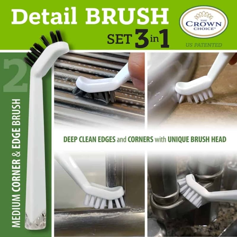 Buy online Best tile cleaning brush combo 4 piece set THE CROWN