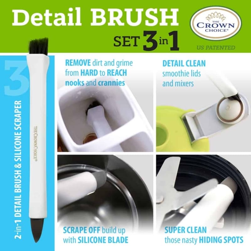 Buy online Best tile cleaning brush combo 4 piece set THE CROWN