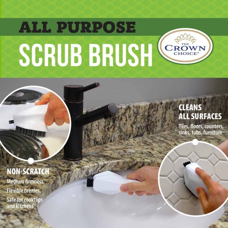 Bathtub Cleaning Brush all purpose cleaning scrub brush for bathroom, kitchen and home THE