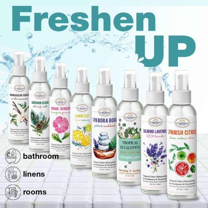 Buy online Natural Essential Oil Deluxe Air Freshener Set 8 Pack
