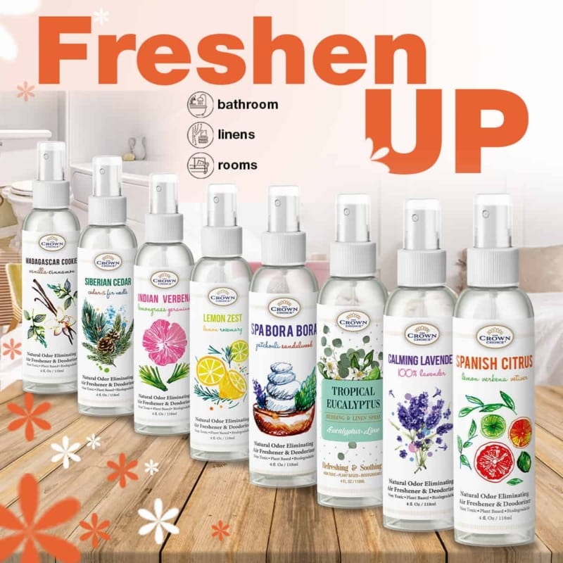 Buy online Natural Essential Oil Deluxe Air Freshener Set 8 Pack