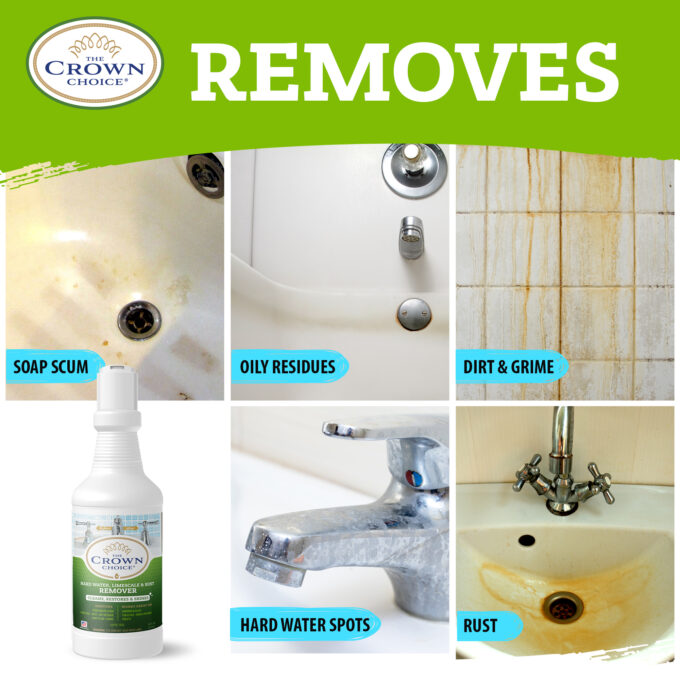 Best Hard Water Stain Remover The Crown Choice Hard Water Stain Remover THE CROWN CHOICE