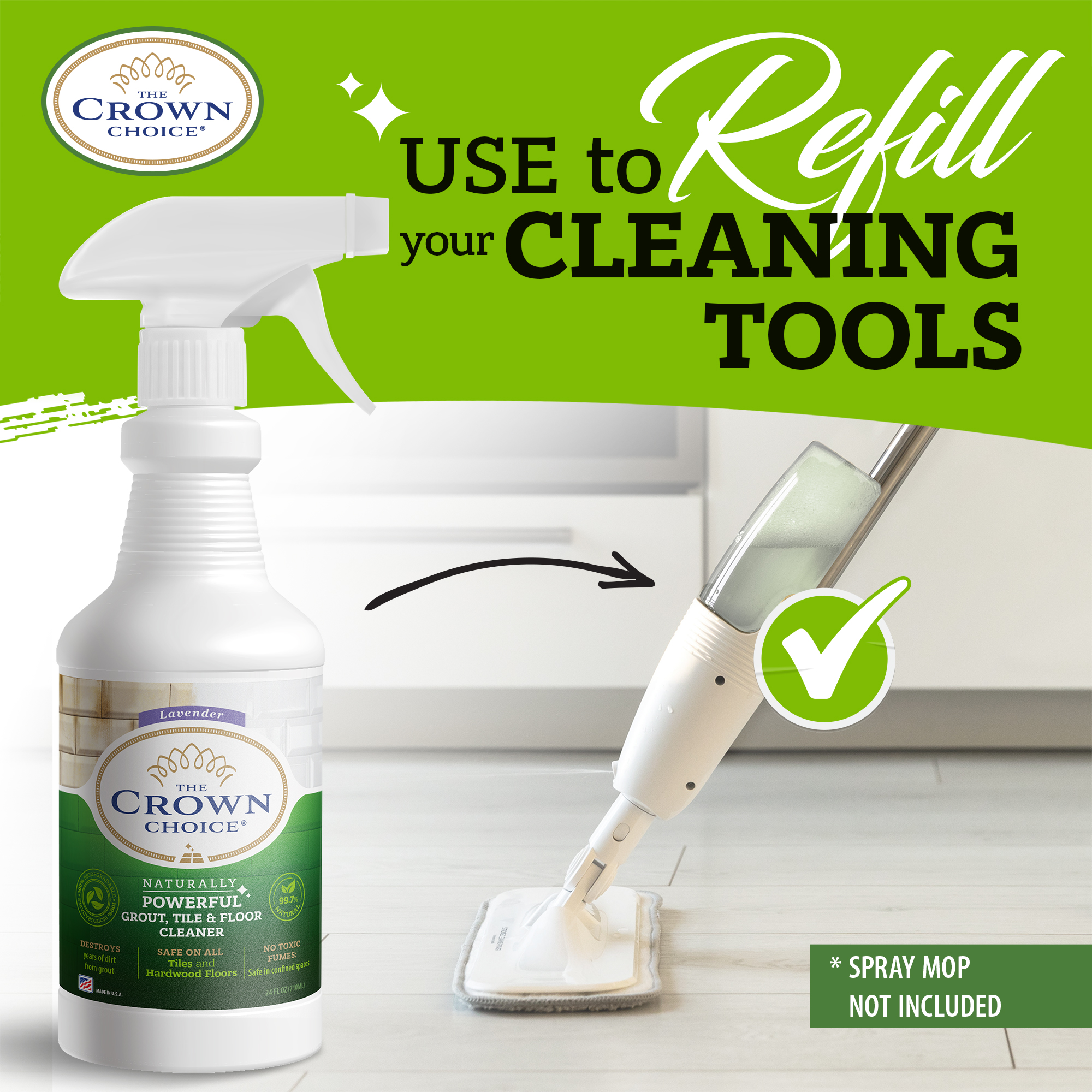 Best Tile Cleaner Brush & Natural and Powerful Grout Cleaner for Tiles