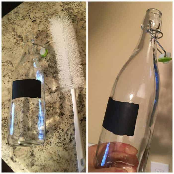 Water Bottle Cleaner with Straw Brush Set fits inside narrow neck bottles