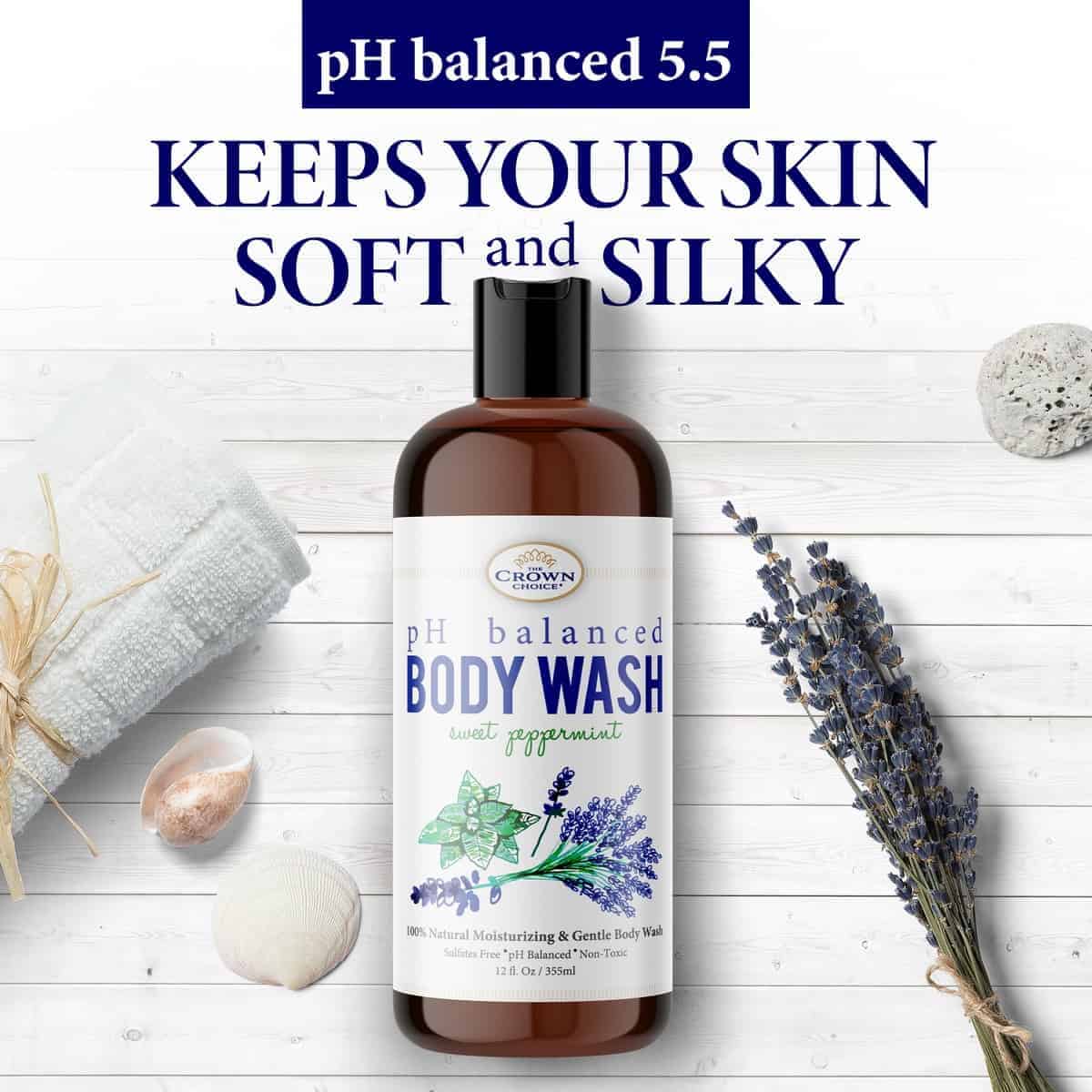 Buy online pH Balance Soap Natural 5.5pH Sweet Peppermint THE CROWN