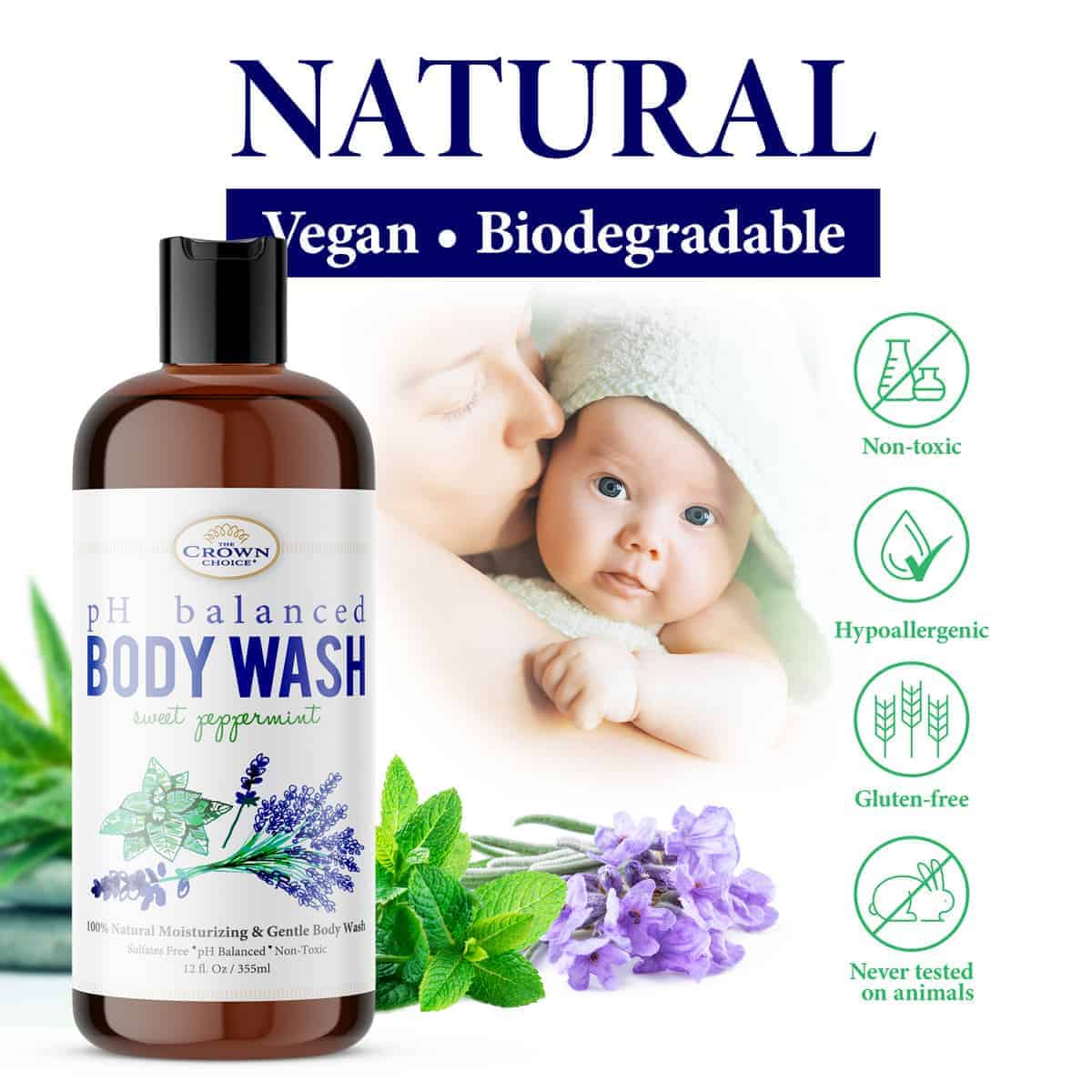 Buy online pH Balance Soap Natural 5.5pH Sweet Peppermint THE CROWN CHOICE. Free shipping.