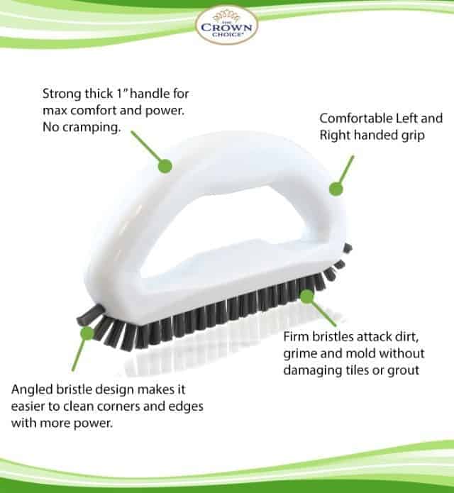 Grout Brush Say goodbye to dirty grout with this grout cleaning brush