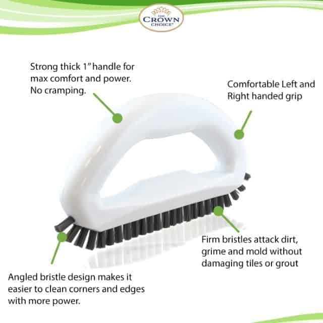 Grout Brush Say goodbye to dirty grout with this grout cleaning brush