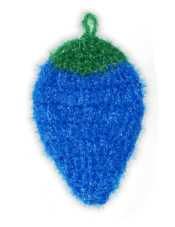 dish scrubbie blueberry no odor scrubber