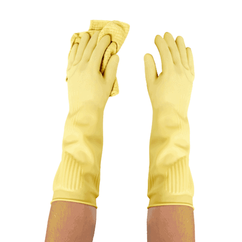 Long Biodegradable Latex Soft Rubber Gloves — Long and Thick All Purpose for Cleaning, Dish Washing and Hand Protection 2 Long Biodegradable Latex Soft Rubber Gloves — Long and Thick All Purpose for Cleaning, Dish Washing and Hand Protection 2