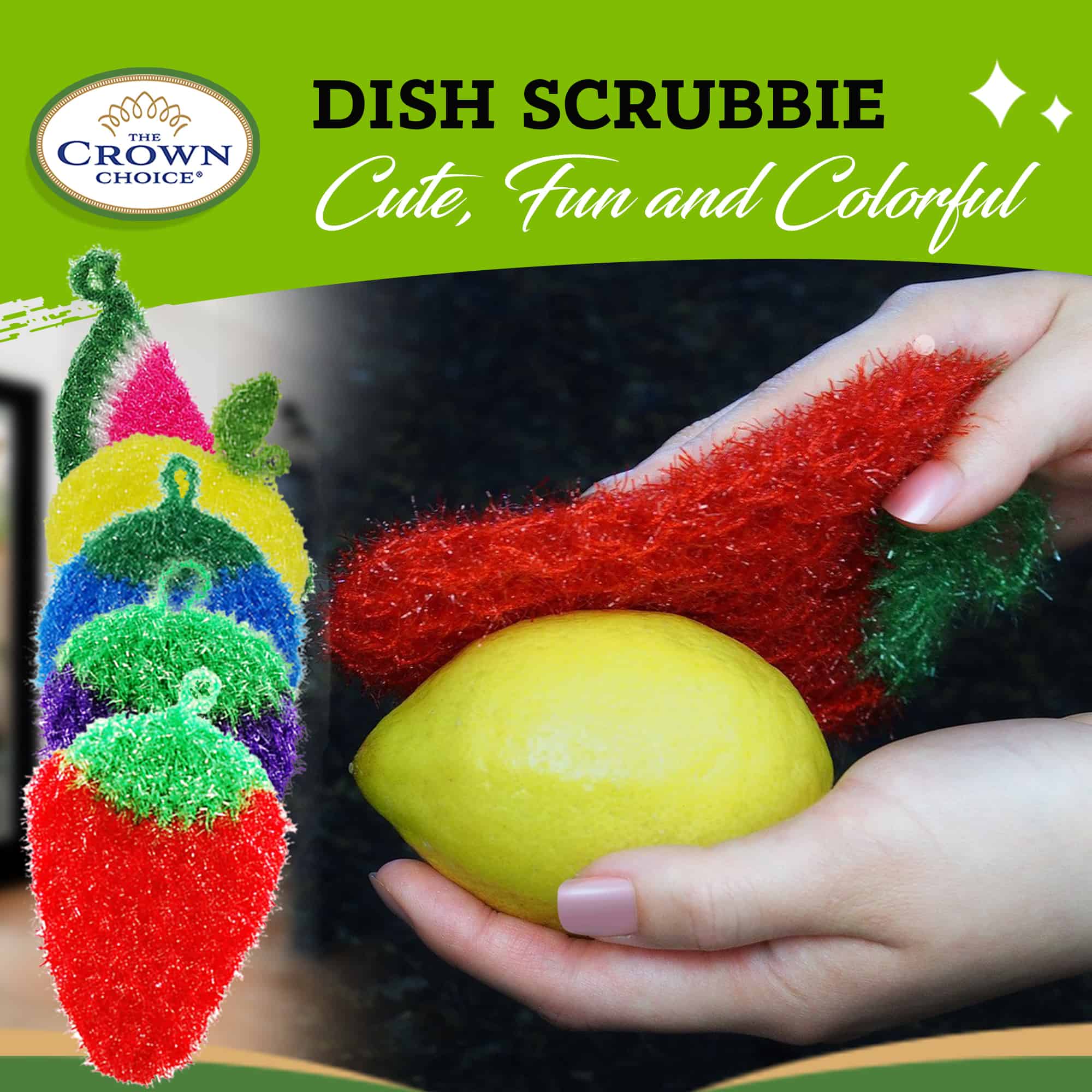 Scrubbies by Dish Scrubbie - Strawberry Crochet Design - Thumbnail 3