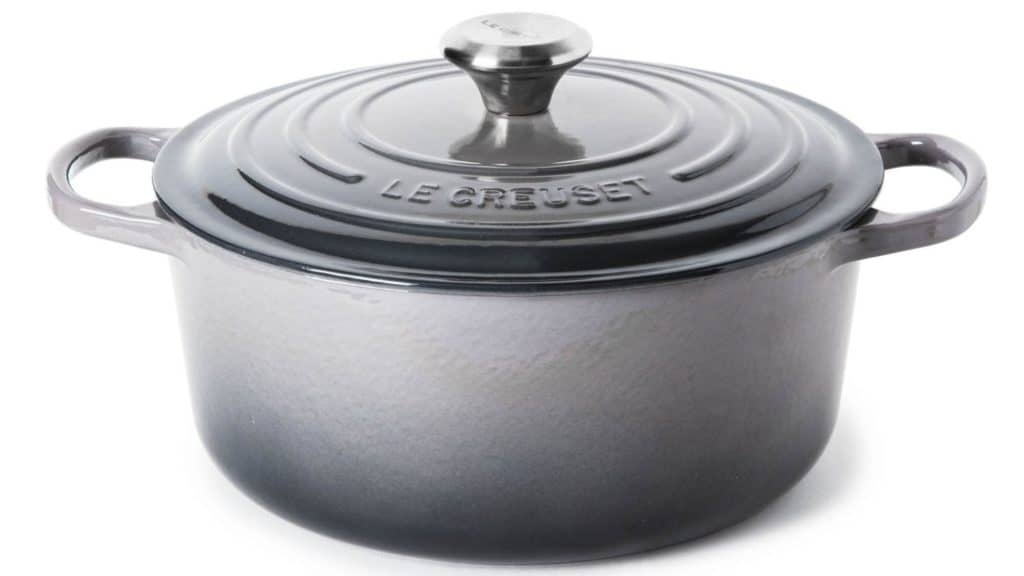 how toclean le creuset with a cast iron grill brush