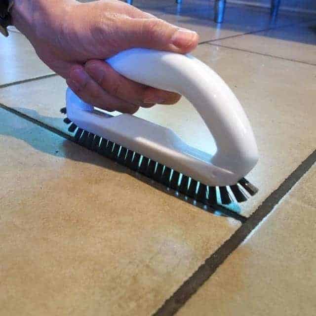 Power Grout Cleaner Brush with Stiff Angled Bristles