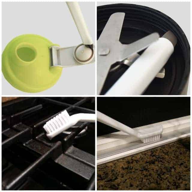 3-in-1 long handle Brush Supplies to Deep Clean Tile Lines, Detail Kitchen, Scrub Bathroom, Shower