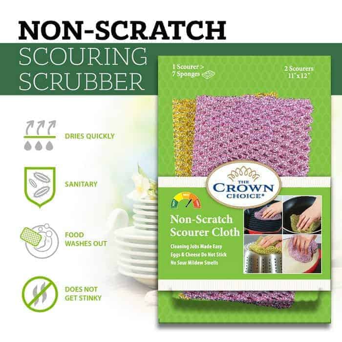 pot scrubber non scratch